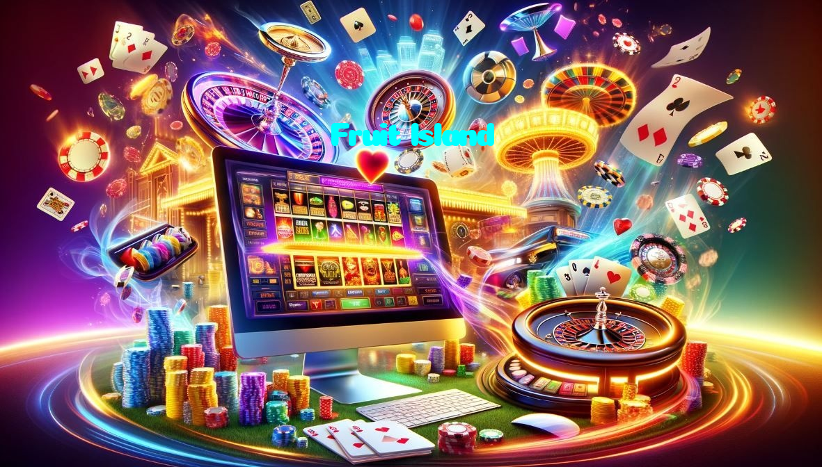 Fruit Island casino presented on mobile device in Pakistan with slots and live games